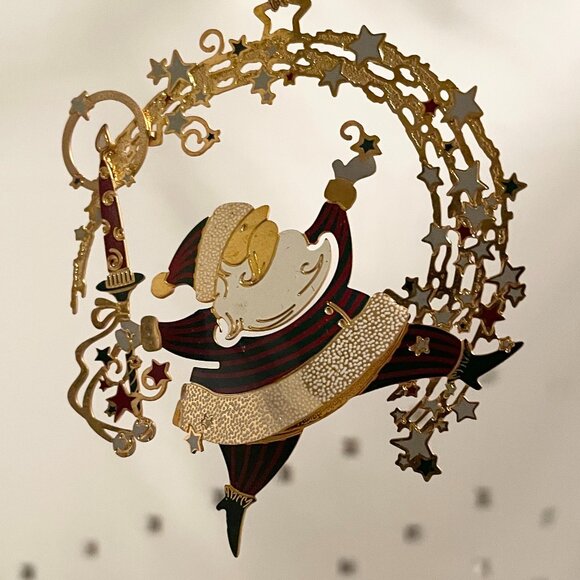 MAGICAL SANTA 77134.010 2004 Baldwin Brass 24Kt Gold Finished Brass Ornament VTG - Picture 4 of 8